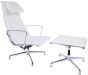 bluefurn Lounge stoel met Hocker | Eames stijl EA124-EA125
