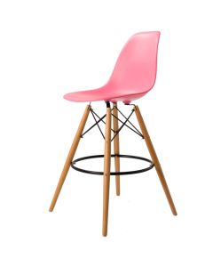 Eames styl DSW | krzesło barowe matowy