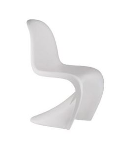 bluefurn jadalnia krzesło błyszczące | Panton styl Krzesło Panton biały