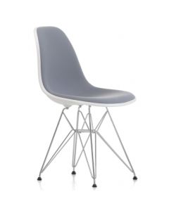 bluefurn cadeira de jantar fibra de vidro estofados | Eames estilo DSR