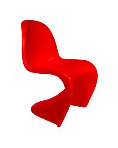 bluefurn dining chair glossy | Panton style Panton S-seat red