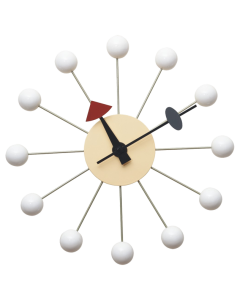 Nelson stile Ball Clock | orologio da parete bianca