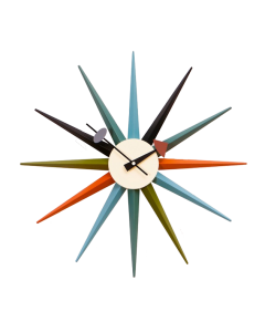 bluefurn Wandklok | Nelson stijl Starburst clock veelkleurig