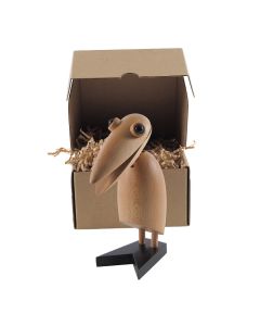 bluefurn Bambola di legno | Bluefurn Uccello clip naturale