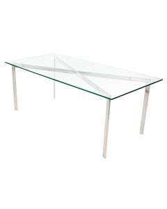 bluefurn salontafel 120cm | Rohe stijl Barcelona Pavillion transparant