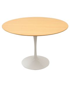 bluefurn dining table 120cm | Eero Saarinen style Tulip Table Top oak Base white