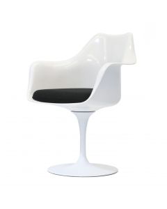 bluefurn Sedia da pranzo sedile girevole con braccioli | Eero Saarinen stile Tulip sedia