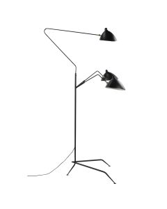 Serge Mouille Contemporary | gulvlampe 3-arm sort