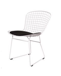 bluefurn cadeira de jantar Base branca | Harry Bertoia estilo Bertoia