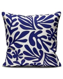 Barceloning Blue leaf | kussensloop veelkleurig