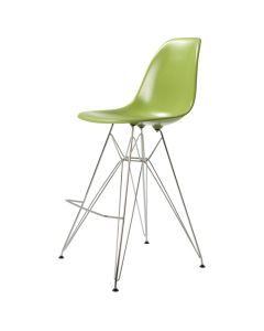 Eames styl DSR | krzesło barowe lśniący