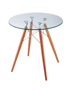 Eames estilo CTW | Mesa auxiliar transparente