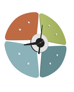 Nelson style Petal Clock | wall clock multicolor