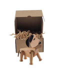 Bluefurn Wikinger Pessimist puppy Holz | Hölzerne Puppe natürlich