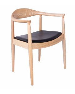 bluefurn eetkamerstoel Leder | Wegner stijl kennedy chair