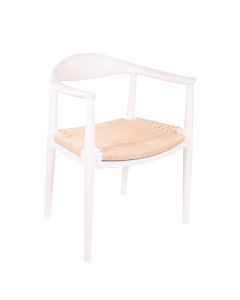 Wegner style kennedy chair | dining chair white natural