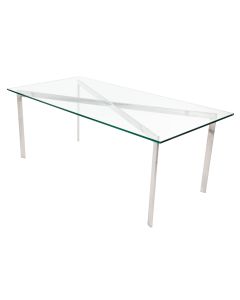 Rohe stil Barcelona Pavillion | coffee tabell 120cm transparant