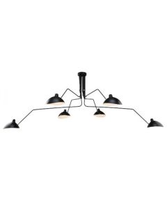 Serge Mouille Contemporary | pingente 6-pobre preto