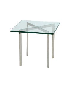 Rohe stil Barcelona Pavillion | side tabell 50cm transparant