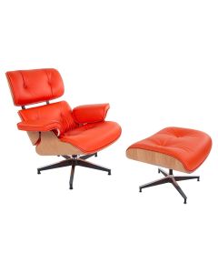 Eames stile EA670 | Poltrona con hocker SPECIAL EDITION