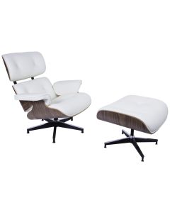 bluefurn Poltrona con hocker XL | Eames stile EA670