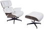 bluefurn Lounge stoel met Hocker XL | Eames stijl EA670