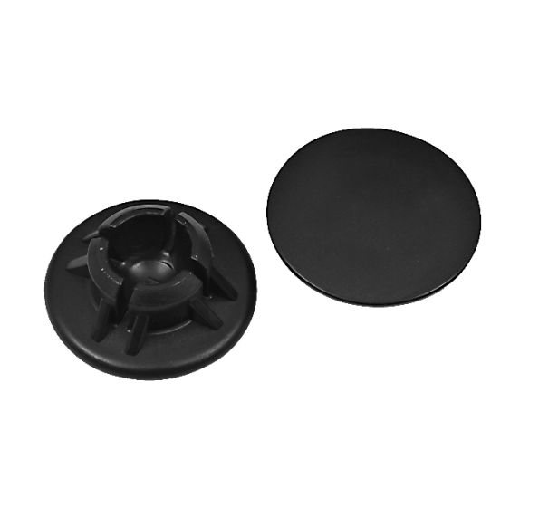 Eames estilo Rod base | protetores de piso plástico preto