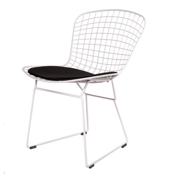 bluefurn chaise de salle à manger Base blanche | Harry Bertoia style Bertoia