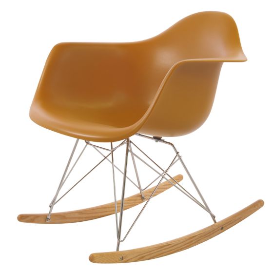 Eames stijl RAR | schommelstoel Chroom frame