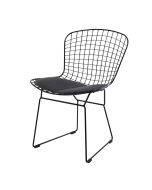 bluefurn chaise de salle à manger cadre noir | Harry Bertoia style Bertoia