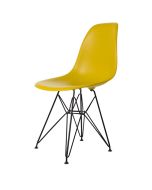 bluefurn eetkamerstoel Zwart frame mat | Eames stijl DSR