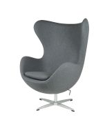 bluefurn lounge stol Cashmere | Jacobsen stil Egg stol