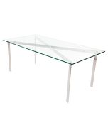 Rohe Stil Barcelona Pavillion | Kaffee Tisch 120cm Transparant