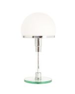 Wagenfeld stile WG24 | lampada da tavolo bianca