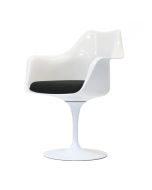 bluefurn dining chair swivel seat, with arms | Eero Saarinen style Tulip chair