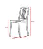 Philippe Starck stile DD Navy style Chair | sedia terrazzo