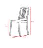 bluefurn Silla de terraza estera | Philippe Starck estilo Navy style Chair