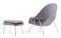 bluefurn Lounge chair with Hocker | Eero Saarinen style Womb