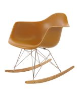 Eames stile RAR | sedia a dondolo base cromata
