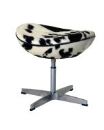 bluefurn footstool | Jacobsen style Egg chair black/white