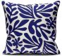 Barceloning Blue leaf | Housse de coussin multicolore