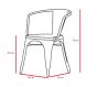 bluefurn dining chair | Pauchard style Tolix style outdoor chair