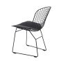 bluefurn Sedia da pranzo Base nera | Harry Bertoia stile Bertoia