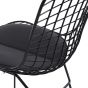bluefurn Sedia da pranzo Base nera | Harry Bertoia stile Bertoia