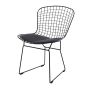 bluefurn Sedia da pranzo Base nera | Harry Bertoia stile Bertoia
