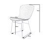 Harry Bertoia style Bertoia | chaise de salle à manger