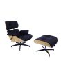 bluefurn fåtölj med Hocker | Eames stil EA670