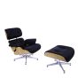 bluefurn fåtölj med Hocker XL | Eames stil EA670