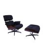 bluefurn fåtölj med Hocker | Eames stil EA670