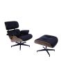 bluefurn fåtölj med Hocker | Eames stil EA670
